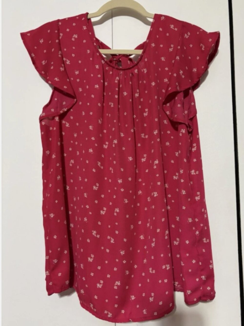 NWT PAPERMOON XXL Sleeveless Delightfully Deep Pink Summer Blouse/Top/Shirt